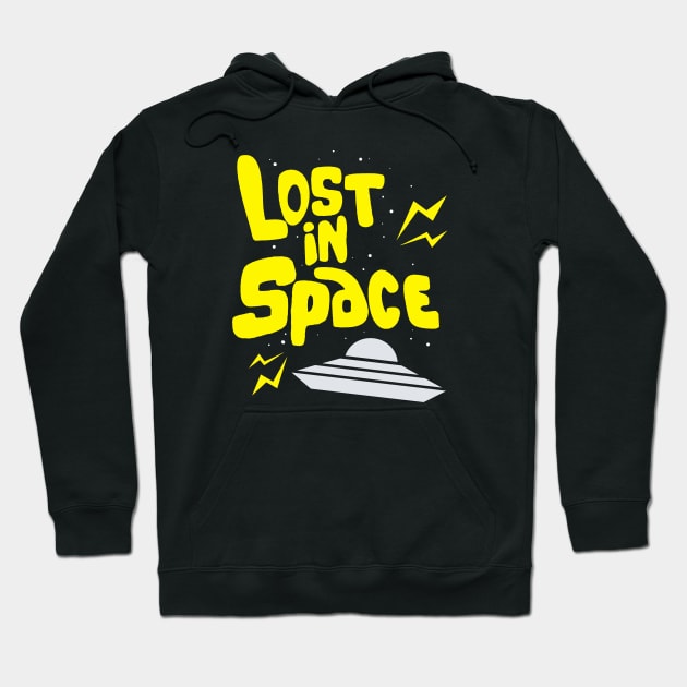 Lost in space retro ufo Hoodie by tone